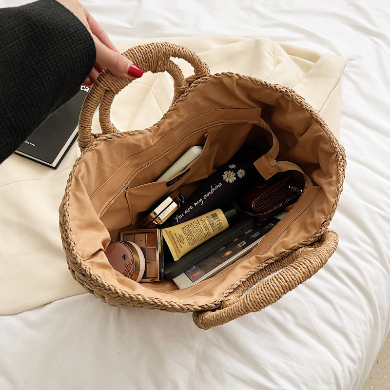 Sac à main rotin bois femme luxe bijoux accessoire prêt à porter fait main artisan été vacances mer plage environnement écologique renouvelable - lebois-eco.com