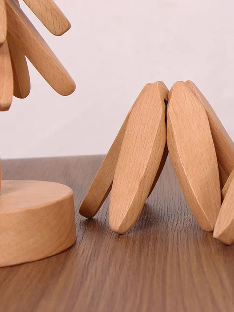 Sous tasse bois noyer rangement socle forme arbre décoration intérieur original service à thé goûter écologique durable - lebois-eco.com