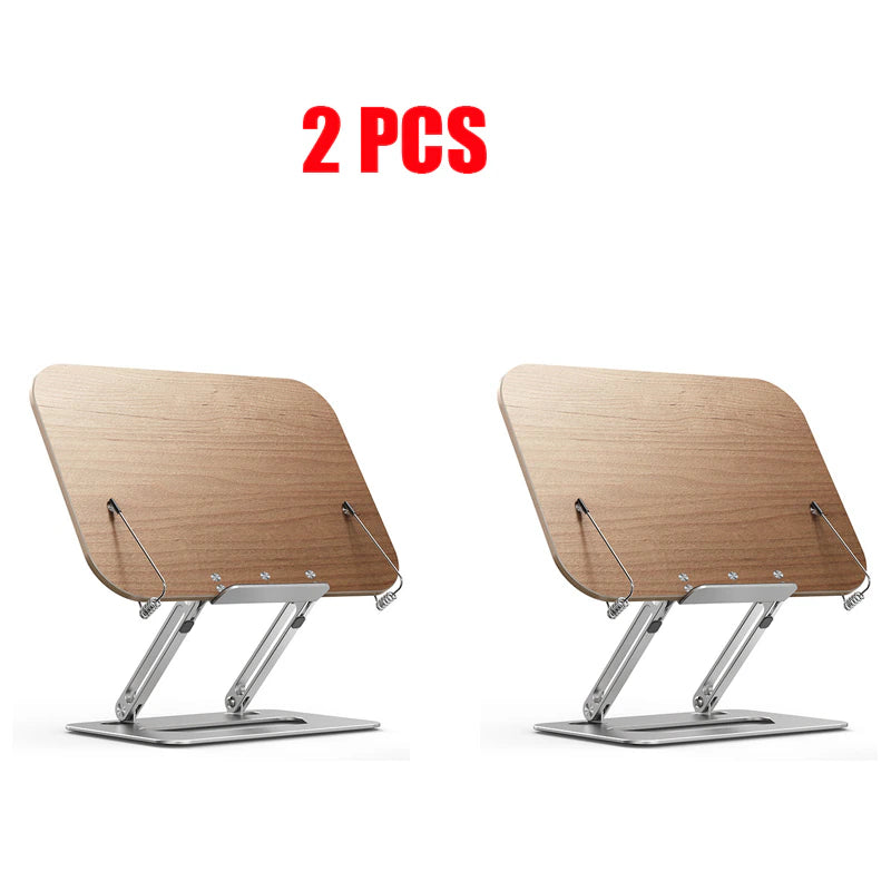 Support bois aluminium universel pliable ajustable réglable tablette téléphone smartphone ordinateur portable iPhone Macbook livre lecture cuisine dessin peinture durable renouvelable carton recyclable - lebois-eco.com