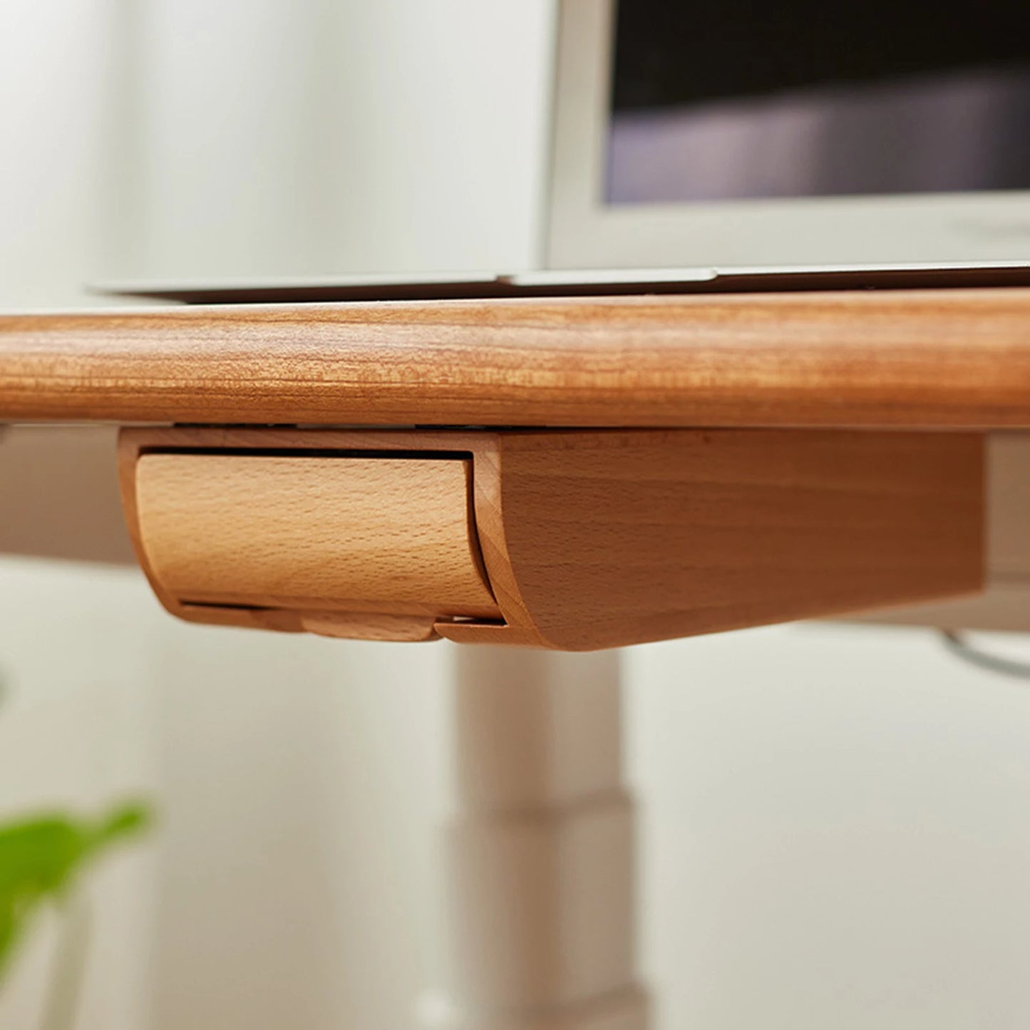 Tiroir rangement caché en bois bambou noyer à coller sous bureau table maison décoration intérieur écologique durable - lebois-eco.com