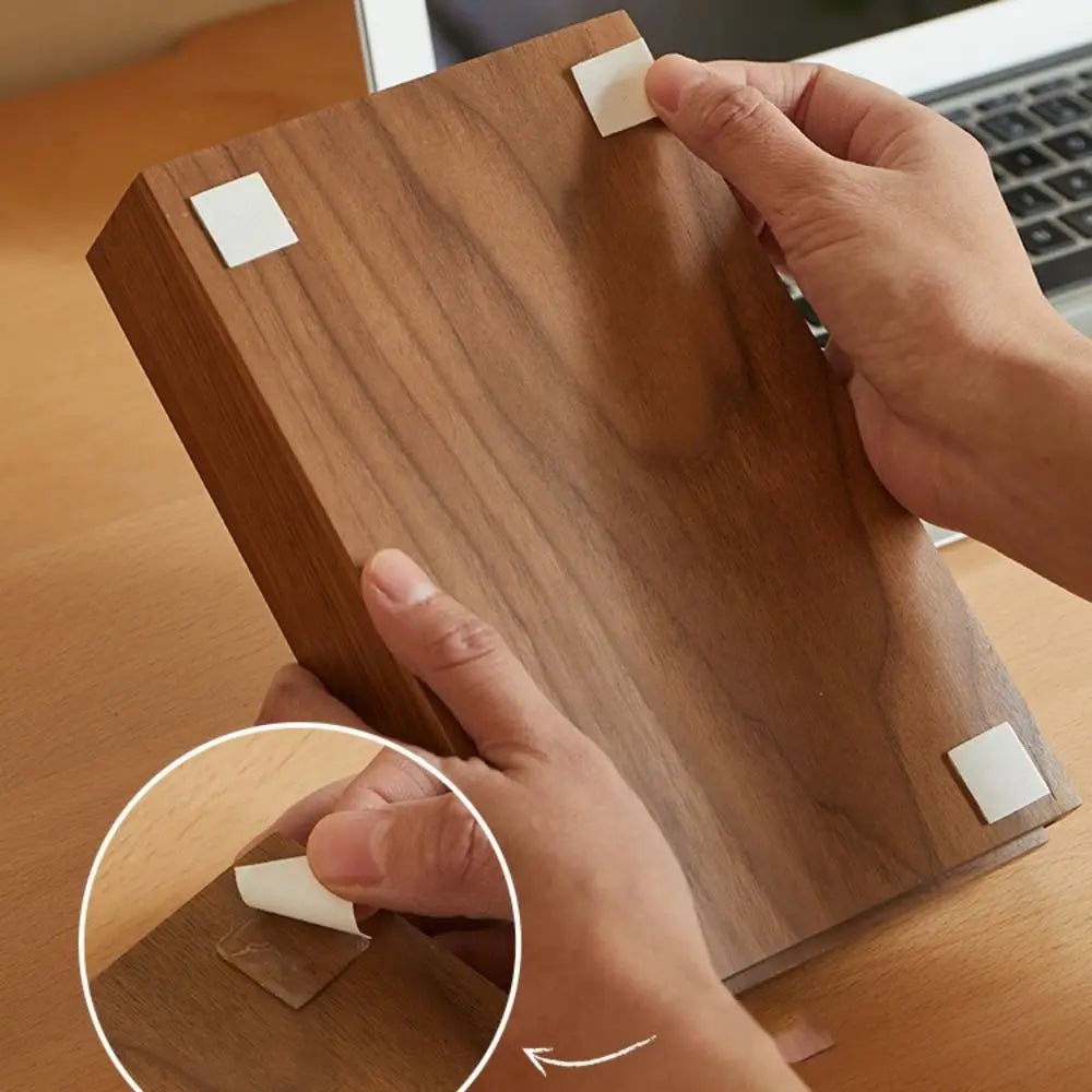 Tiroir rangement caché en bois bambou noyer à coller sous bureau table maison décoration intérieur écologique durable - lebois-eco.com