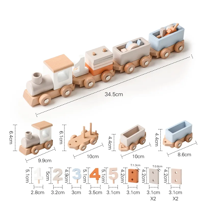 Train bois jouet jeux pour enfant bloc construction chiffre éveil éducation apprentissage cadeau noël anniversaire naturel durable renouvelable écologique - lebois-eco.com
