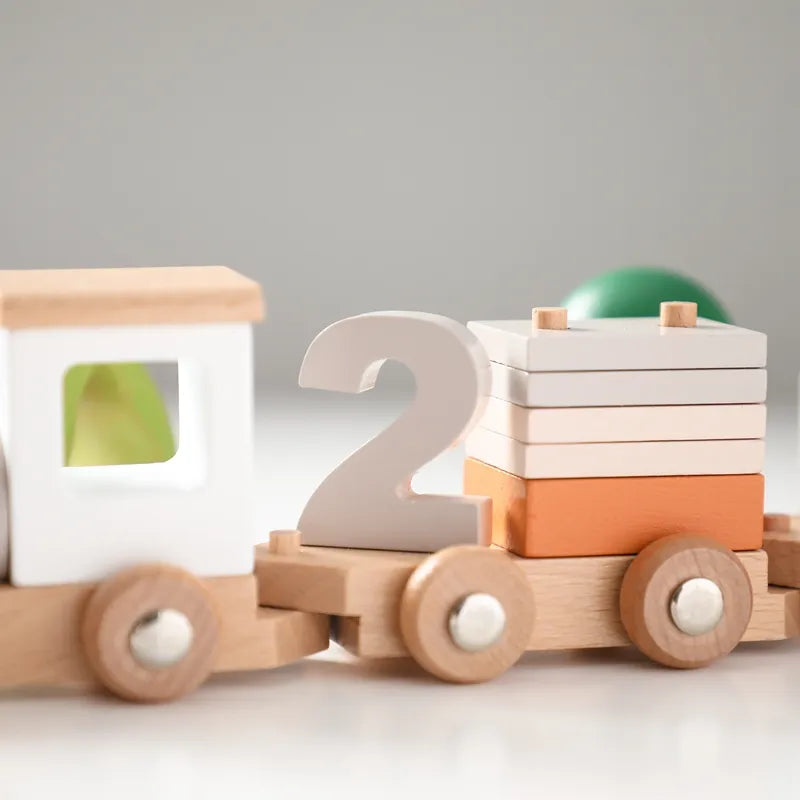 Train bois jouet jeux pour enfant bloc construction chiffre éveil éducation apprentissage cadeau noël anniversaire naturel durable renouvelable écologique - lebois-eco.com