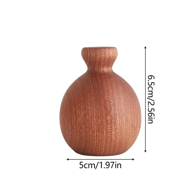 Vase bois bambou fleurs sèches décoration maison intérieur table bureau art plantes durable écologique - lebois-eco.com