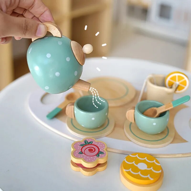 service thé bois jouet jeu enfant cadeau noël anniversaire fille éveil éducatif cuisine durable écologique renouvelable - lebois-eco.com