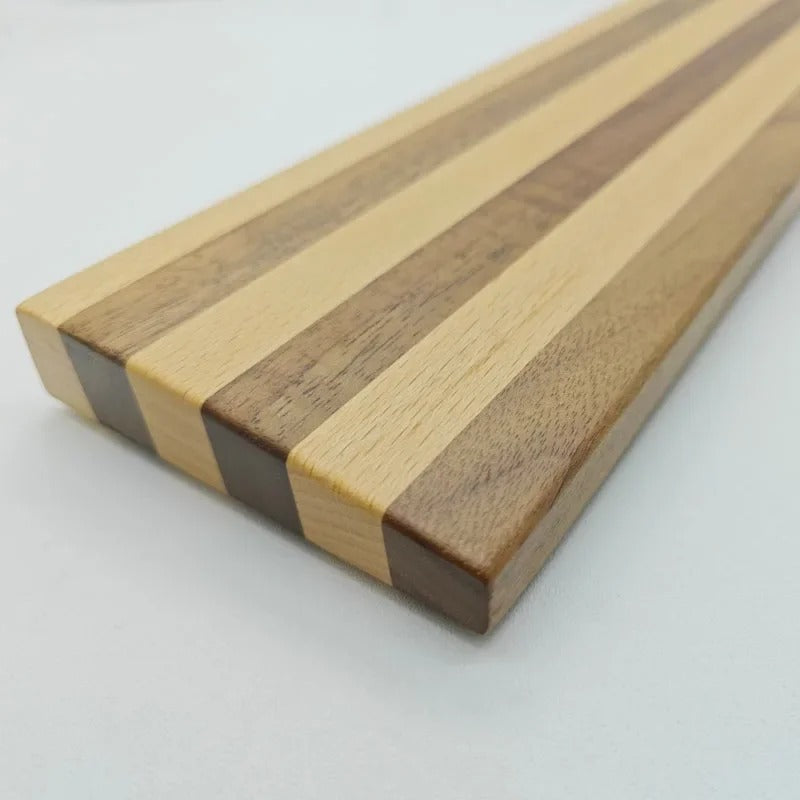 Support repose-poignet en bois naturel design pour poste de travail