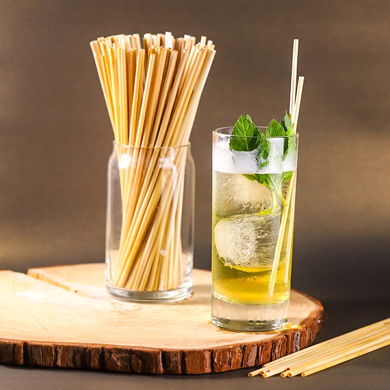 100 pièces paille blé foin naturel accessoire cuisine boisson cocktails biodégradable compostable eco friendly fêtes anniversaire repas environnement écologique renouvelable responsable planète - lebois-eco.com