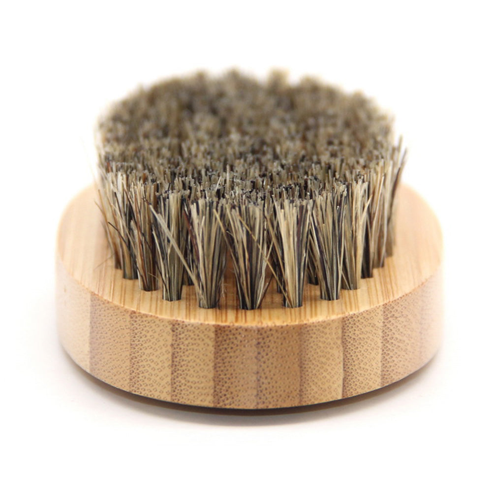 Brosse barbe bambou naturel poil sanglier entretien soin visage hygiène beauté salle de bain moustache homme barbier environnement renouvelable écologie responsable - lebois-eco.com