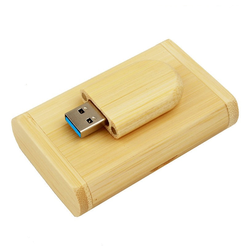 Coffret clé usb 3.0 bois noyer érable rose bambou personnalisable personnalisé logo prénom entreprise cadeau high tech anniversaire film mp3 photo fichier renouvelable écologique responsable environnement - lebois-eco.com