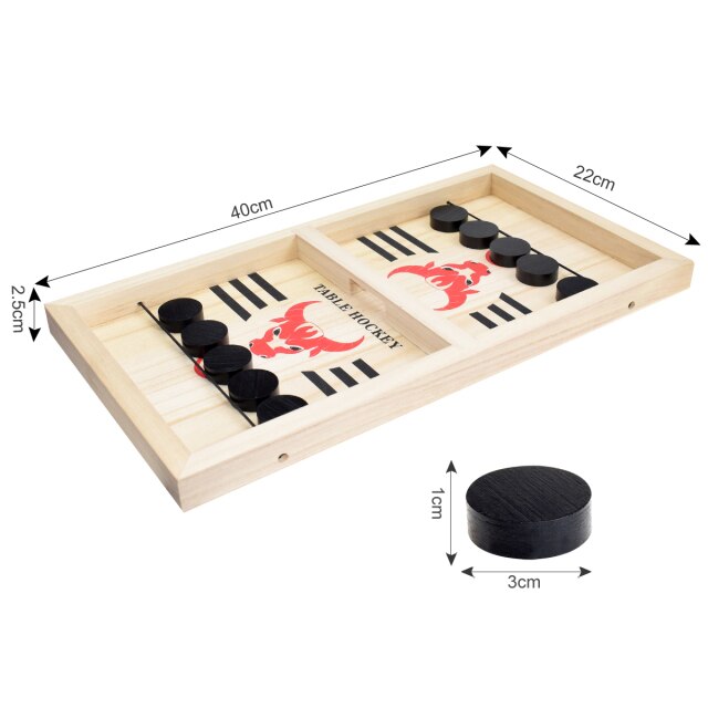 Jeux société bois enfant adulte hockey sur table puck défi stratégie palet glace jeton dimanche vacances divertissement environnement écologie renouvelable éco-responsable - lebois-eco.com