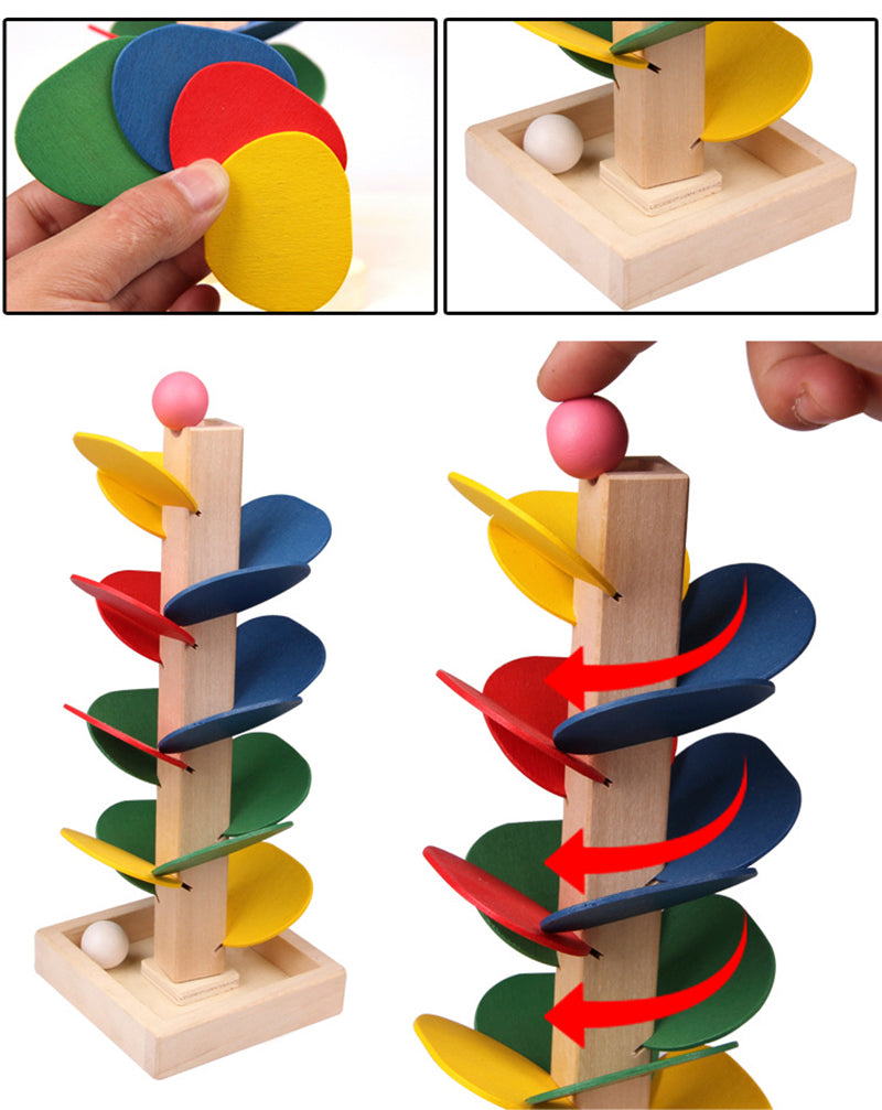 Jouet bois bambou enfant arbre course bille éducatif cadeau anniversaire éducation bloc construction puzzle environnement écologique renouvelable responsable - lebois-eco.com