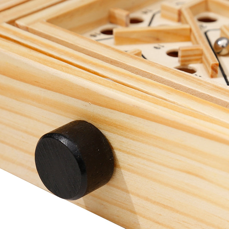 Labyrinthe casse tête magnétique 3D bois wood enfant adulte jeux société fait main magnétisme jouet environnement écologique renouvelable éco-responsable 4 - lebois-eco.com