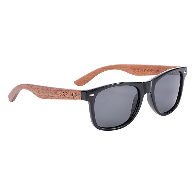Lunettes soleil bois noyer naturel bambou polarisé uv400 unisex TAC box rangement microfibre été vacances style rétro wayfarer rayban mode beauté accessoires écologie environnement renouvelable responsable - lebois-eco.com.jpg