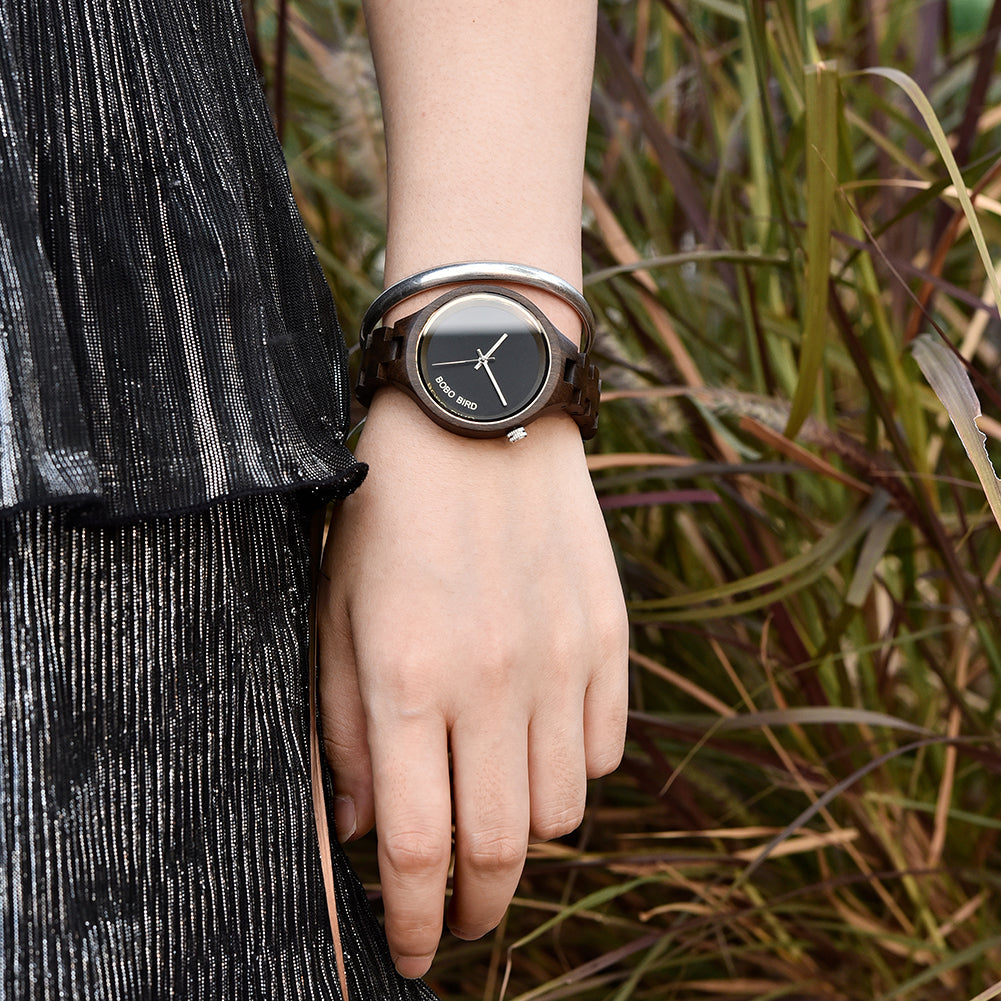Montre bracelet bois bambou femme coffret quartz miyota cadeau offrir anniversaire écologique responsable environnement renouvelable - lebois-eco.com