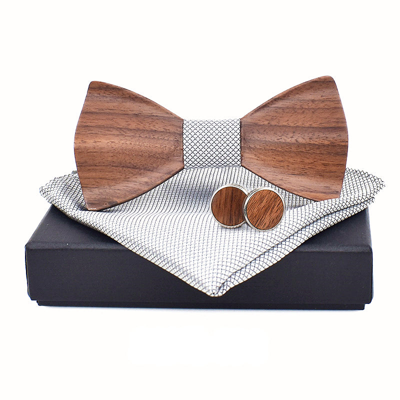 Noeud papillon bois bambou manchette boutons écharpe homme tenue élégant soirée mariage fête smoking cravate cadeau renouvelable environnement écologique responsable - lebois-eco.com