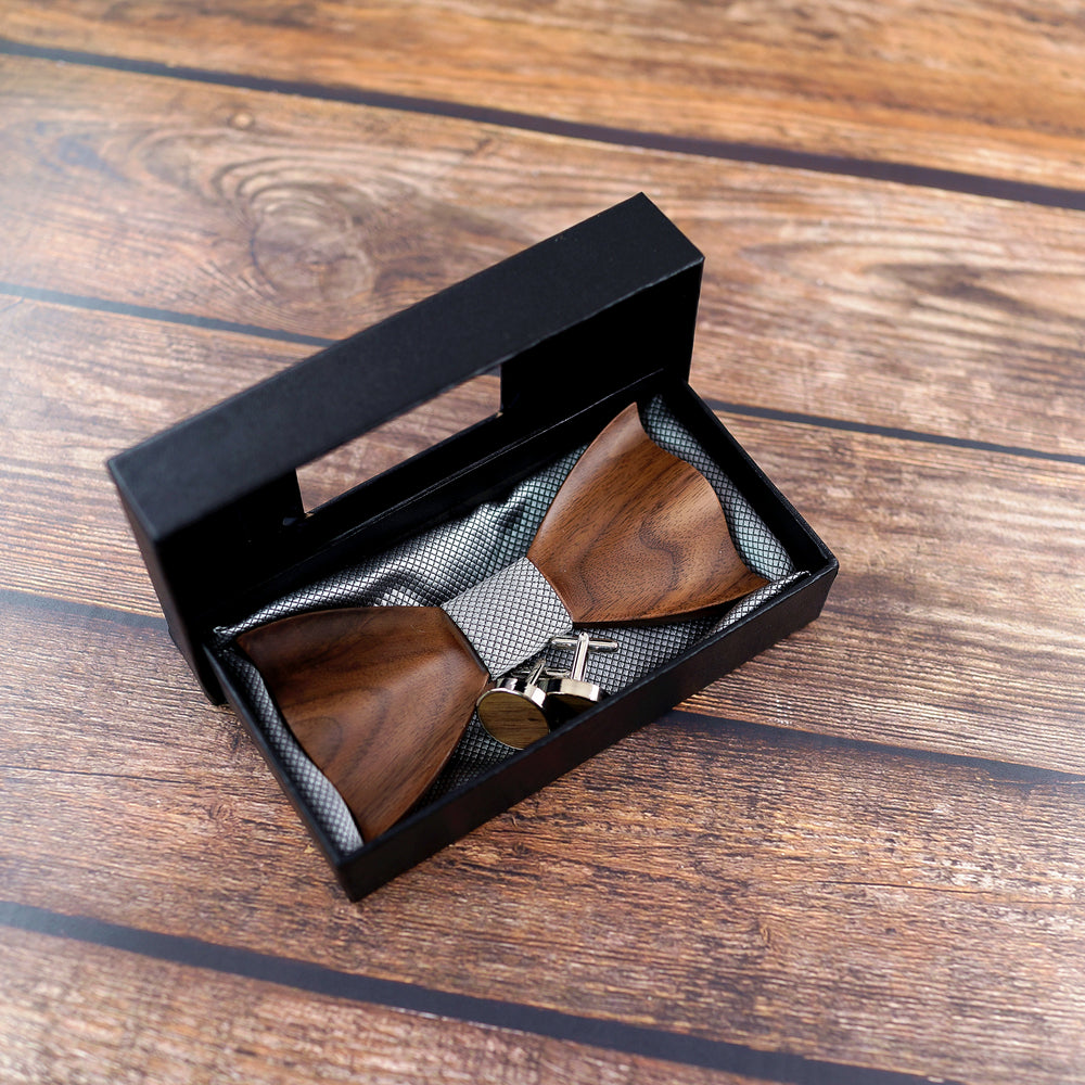 Noeud papillon bois bambou manchette boutons écharpe homme tenue élégant soirée mariage fête smoking cravate cadeau renouvelable environnement écologique responsable - lebois-eco.com