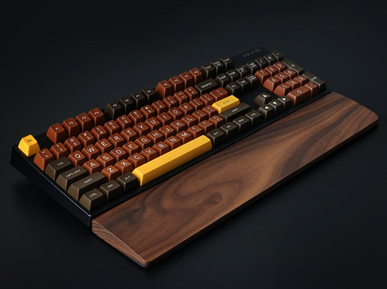 Repose poignet clavier bois noyer ergonomique élégant gamer travail Apple Macbook Pro écologique responsable renouvelable environnement - lebois-eco.com