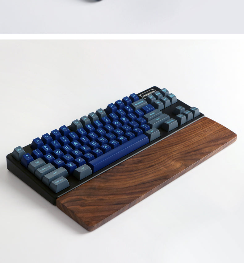 Repose poignet clavier bois noyer ergonomique élégant gamer travail Apple Macbook Pro écologique responsable renouvelable environnement - lebois-eco.com