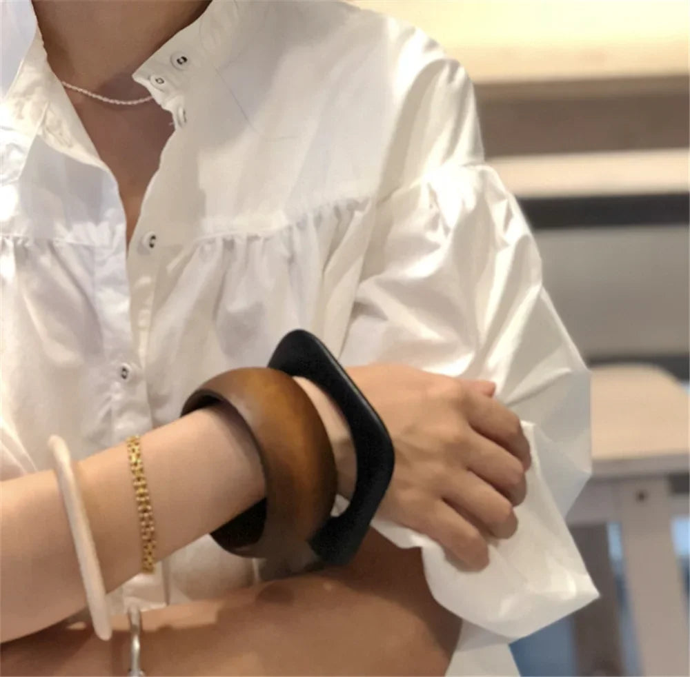 Bracelet bijou femme bois style classique rétro vintage bohème mode élégance fashion cadeau mariage anniversaire écologique durable - lebois-eco.com