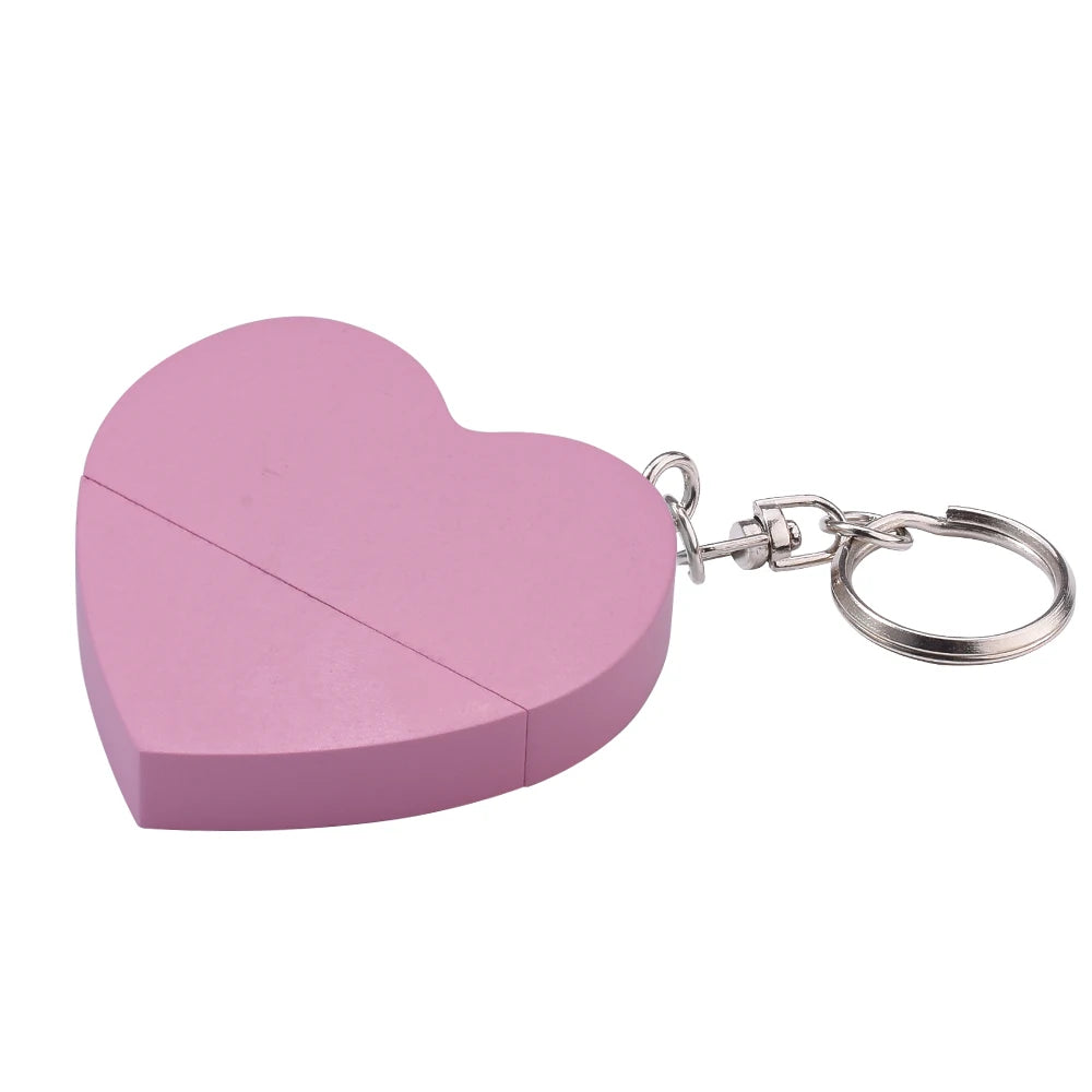 Clé usb forme coeur porte clé bois bambou multicolore personnalisable logo texte cadeaux promotion entreprise mariage photographe goodies durable - lebois-eco.com