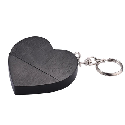 Clé usb forme coeur porte clé bois bambou multicolore personnalisable logo texte cadeaux promotion entreprise mariage photographe goodies durable - lebois-eco.com