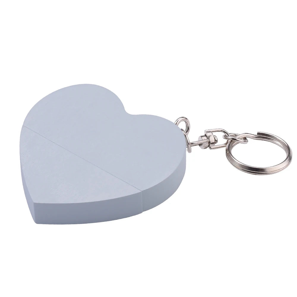 Clé usb forme coeur porte clé bois bambou multicolore personnalisable logo texte cadeaux promotion entreprise mariage photographe goodies durable - lebois-eco.com