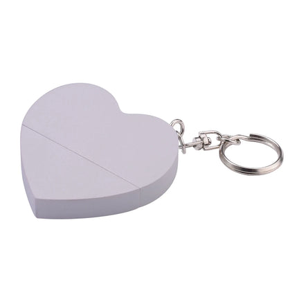 Clé usb forme coeur porte clé bois bambou multicolore personnalisable logo texte cadeaux promotion entreprise mariage photographe goodies durable - lebois-eco.com