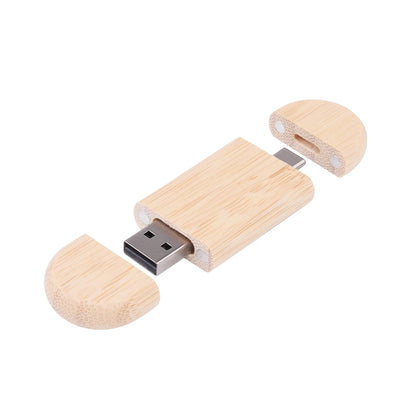 Coffret clé usb bois personnalisable gravure laser 2 en 1 usb 3.0 et type c noyer bambou érable logo prénom entreprise mariage photographe durable - lebois-eco.com