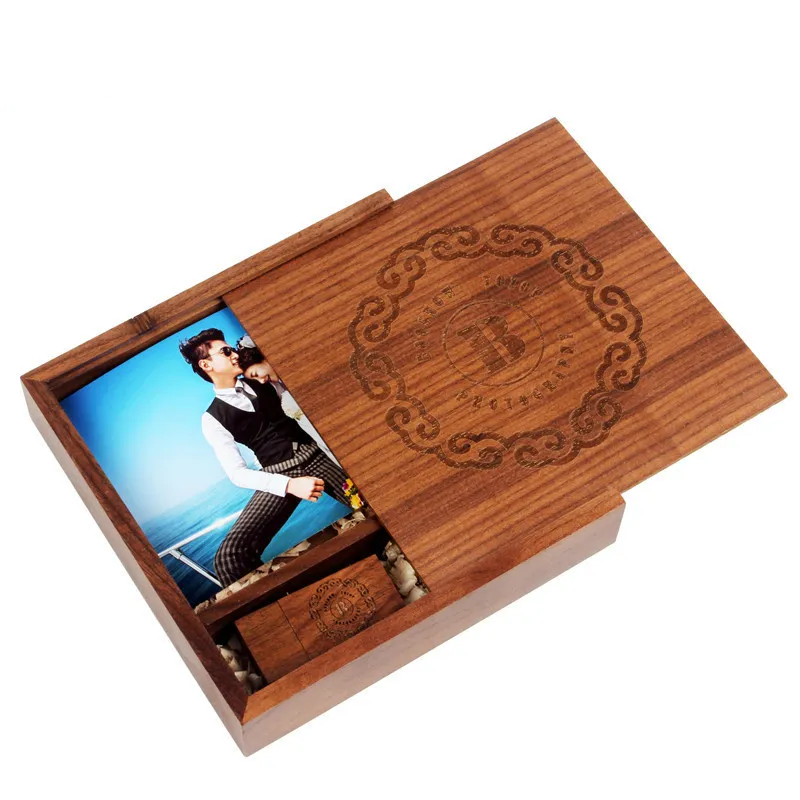 Coffret personnalisable album box photo clé usb bois bambou logo custom gratuit cadeau mariage noël anniversaire durable environnement écologique - lebois-eco.com