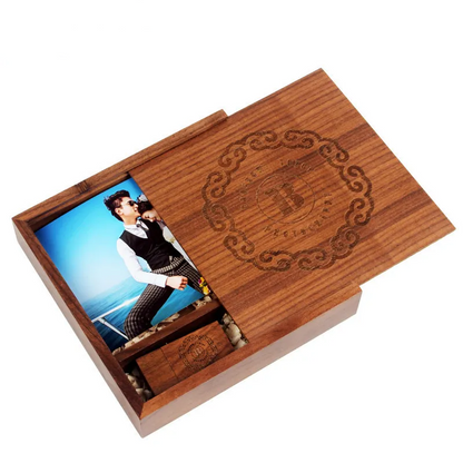 Coffret personnalisable album box photo clé usb bois bambou logo custom gratuit cadeau mariage noël anniversaire durable environnement écologique - lebois-eco.com