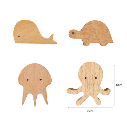 Crochet mural muraux hêtre bois porte manteau sac vêtement blouson décoration intérieur maison DIY art chambre enfant animaux environnement écologique responsable renouvelable - lebois-eco.com