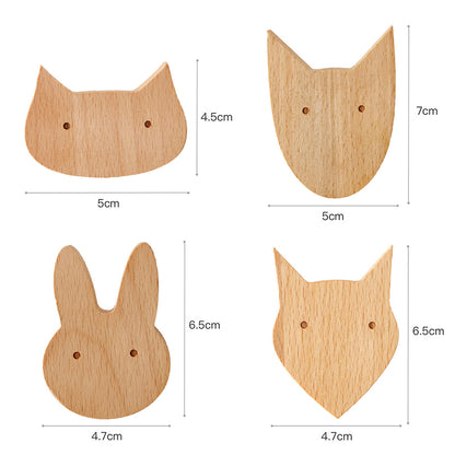 Crochet mural muraux hêtre bois porte manteau sac vêtement blouson décoration intérieur maison DIY art chambre enfant animaux environnement écologique responsable renouvelable - lebois-eco.com