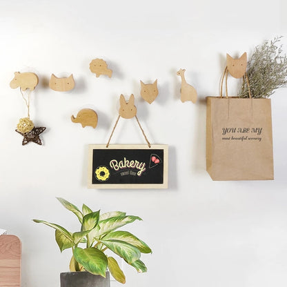 Crochet mural muraux hêtre bois porte manteau sac vêtement blouson décoration intérieur maison DIY art chambre enfant animaux environnement écologique responsable renouvelable - lebois-eco.com