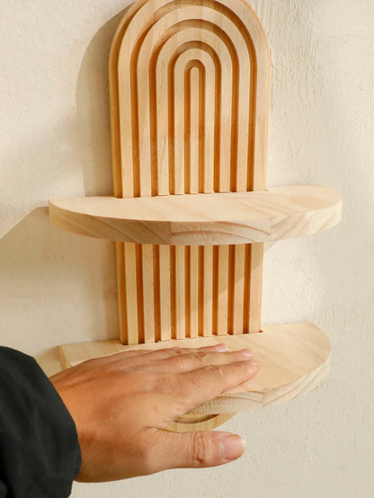 Étagère murale à fixer en bois naturel style nordique décoration intérieur entrée salon cuisine salle de bain durable - lebois-eco.com