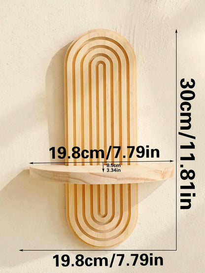 Étagère murale à fixer en bois naturel style nordique décoration intérieur entrée salon cuisine salle de bain durable - lebois-eco.com