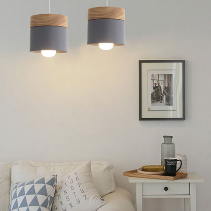 Lampe suspendue plafonnier bois bambou nordique minimaliste décoration intérieur luminaire E27 lumière ampoule renouvelable environnement écologie responsable - lebois-eco.com