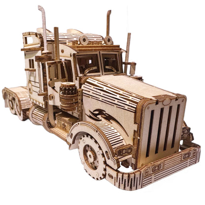 Maquette modélisme bois camion truck jouet do it yourself assemblage construction fait main cadeau noël enfant adulte découpe laser durable écologique - lebois-eco.com