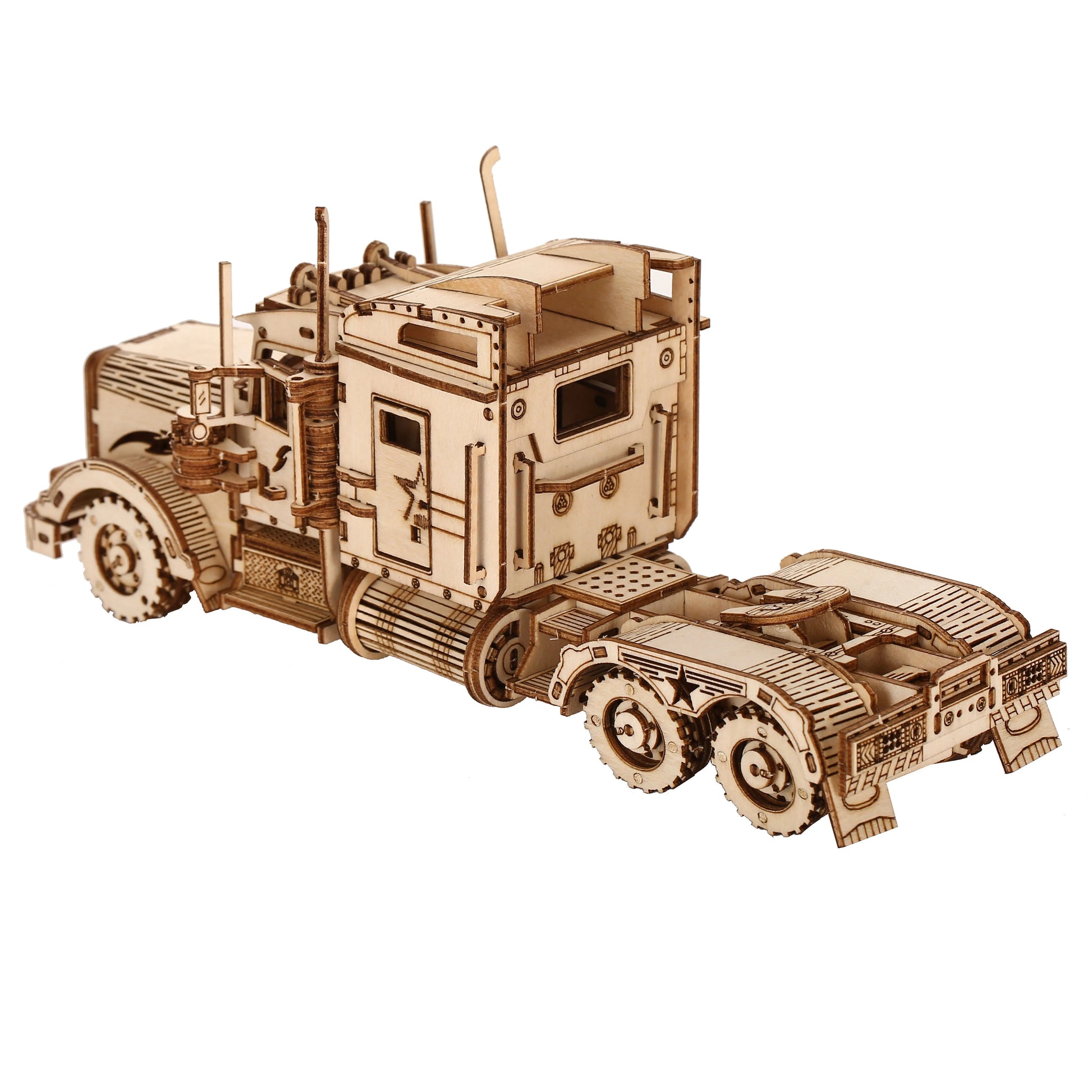 Maquette modélisme bois camion truck jouet do it yourself assemblage construction fait main cadeau noël enfant adulte découpe laser durable écologique - lebois-eco.com