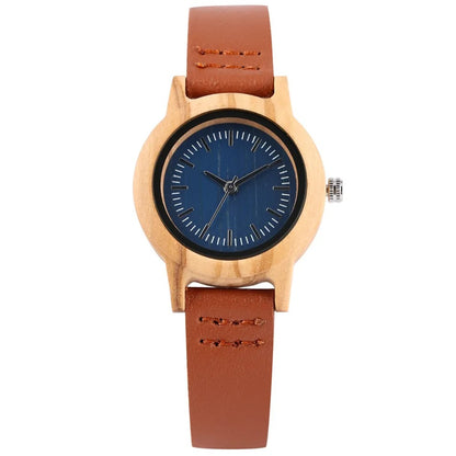 Montre bois bambou quartz femme cadeau original anniversaire noël mariage tendance intemporel écologique durable - lebois-eco.com
