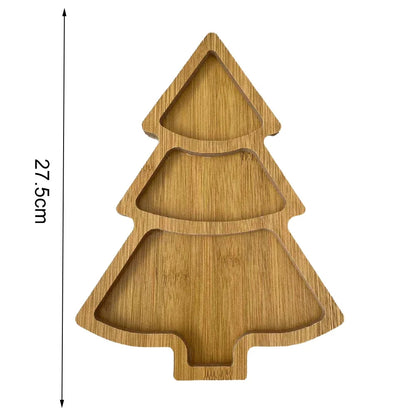 Plateaux apéritifs / desserts « Sapin de Noël » en bois