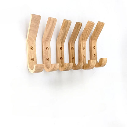 Porte-manteau mural bois naturel à fixer aménagement rangement maison entrée salon chambre à coucher salle de bain écologique durable - lebois-eco.com