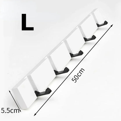 Porte-manteau mural rétractable bois naturel aluminium à fixer aménagement rangement maison entrée salon chambre à coucher écologique durable - lebois-eco.com