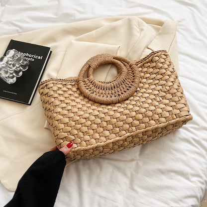 Sac à main rotin bois femme luxe bijoux accessoire prêt à porter fait main artisan été vacances mer plage environnement écologique renouvelable - lebois-eco.com