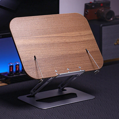 Support bois aluminium universel pliable ajustable réglable tablette téléphone smartphone ordinateur portable iPhone Macbook livre lecture cuisine dessin peinture durable renouvelable carton recyclable - lebois-eco.com