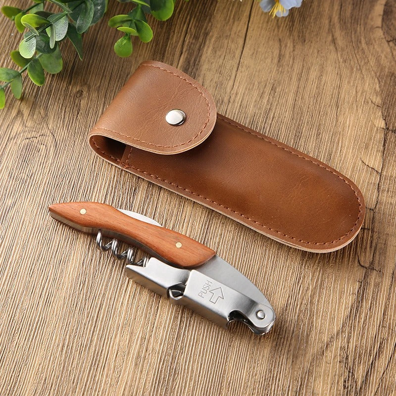 Tire-bouchon limonadier bois personnalisable gravure laser acier inoxydable cadeau personnalisé anniversaire mariage Noël durable - lebois-eco.com