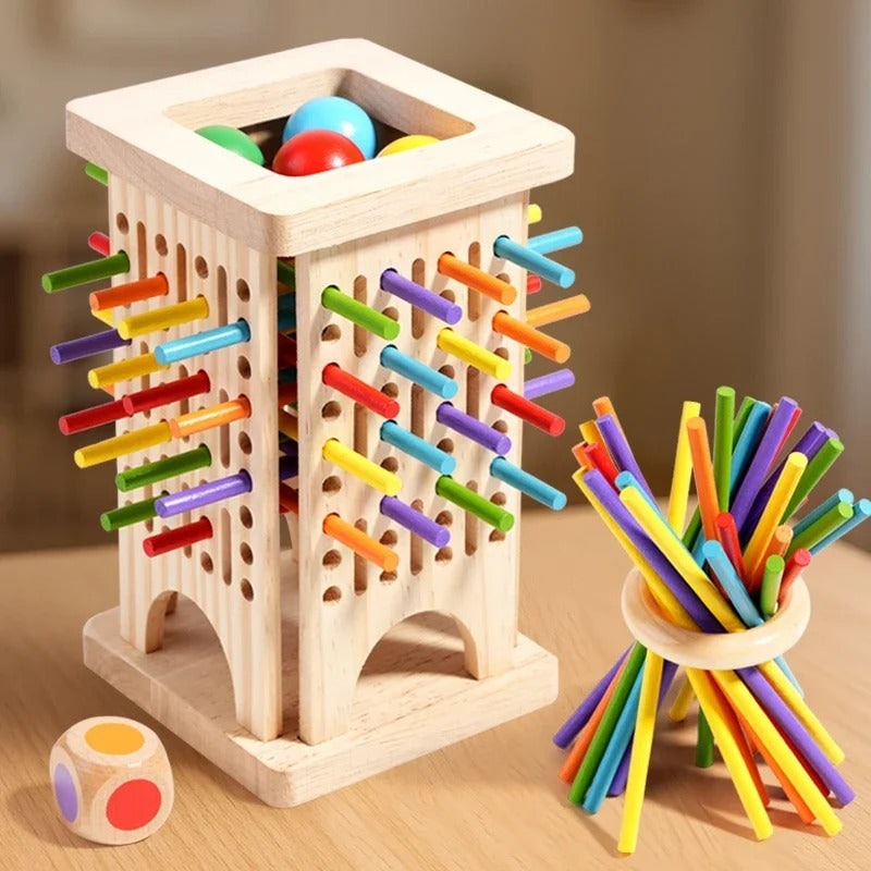Emballage soigné du jeu en bois, idée cadeau pour enfant