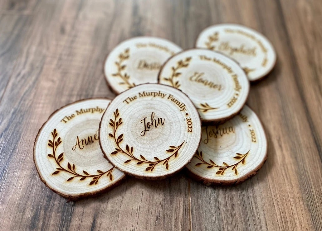 rondin de bois gravé avec message personnalisé idée cadeau originale