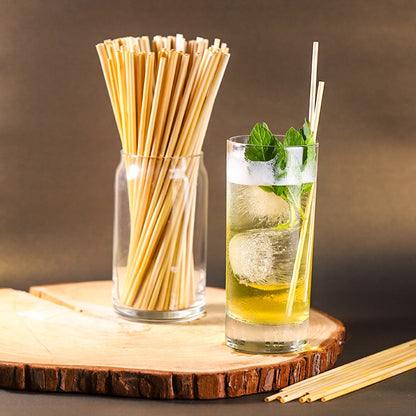 100 pièces paille blé foin naturel accessoire cuisine boisson cocktails biodégradable compostable eco friendly fêtes anniversaire repas environnement écologique renouvelable responsable planète - lebois-eco.com