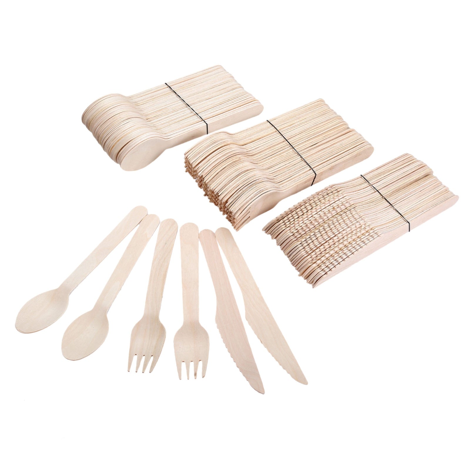 Accessoires ustensiles cuisine couteau fourchette cuillere bois jetable anniversaire diner mariage écologique environnement biodégradable éco-responsable - lebois-eco.com