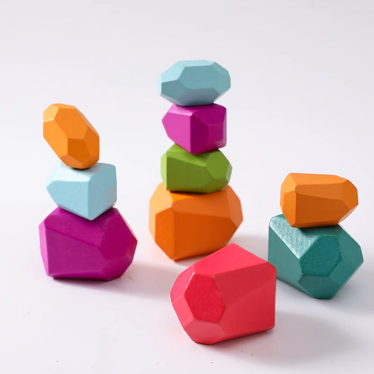 Bloc construction bois silicone multicolore éveil bébé enfant jouet jeu équilibre cadeau anniversaire Noël environnement écologique renouvelable responsable - lebois-eco.com